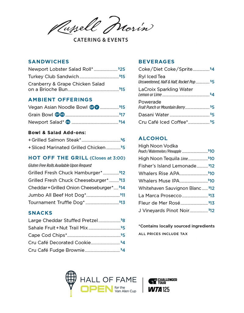 Morins Menu